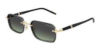 Montblanc MB0483S 004 Mens Sunglasses Gold Size 54