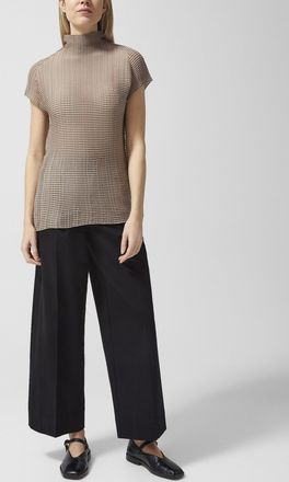 Issey Miyake Womens Pleated elastic waistband pant