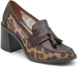 Charles by Charles David Katie Block Heel Tassel Loafer in Dark Brown at Nordstrom, Size 7.5