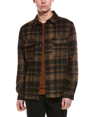 Slate & Stone Plaid Wool-Blend Shirt Jacket