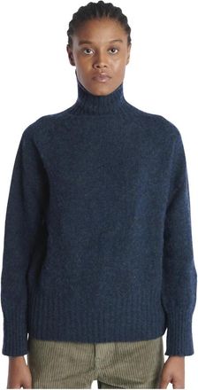 Howlin Turtleneck Shetland Woltrui - Dames - Coltruien - Groen - S - Wol - Truien & Vesten