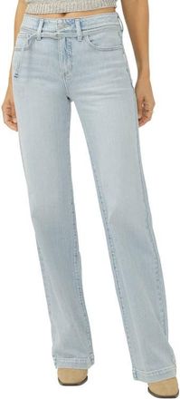Silver Jeans Co Avery Curvy Fit Belted Trouser Jeans in Sycamore Cove at Nordstrom, Size 25 X 33
