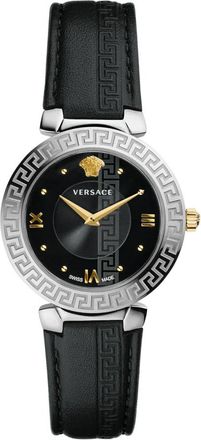 Versace Klassiek leren horloge met band - Dames - Horloges - Zwart - ONE Size - Leer - Accessoires