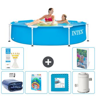 Intex Piscina Con Estructura Redonda - 244x51 Cm - 7-piezas S55