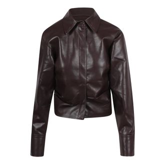 Nanushka Dames, Jassen, Bruin, Maat: M Leer