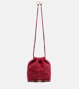 Alaia Ala&iuml;a Le Pochon suede bucket bag
