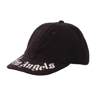 Palm Angels Baseball Cap met Logo - unisex - Petten - Zwart - M - Accessoires