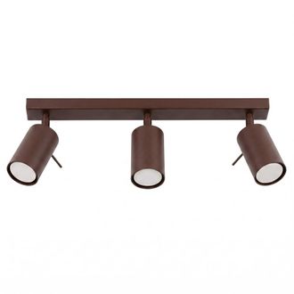 Sollux Lighting Plafone marr&oacute;n acero alt. 16 cm