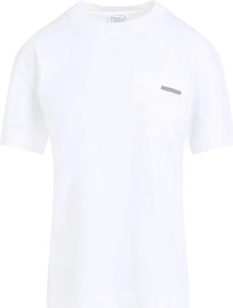 Brunello Cucinelli Mujer, Camisetas, Blanco, Talla: XS