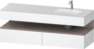 Duravit Qatego Lavabo Encastrado Con Base De Lavabo Consola, - Duravit