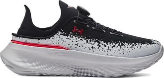 Under Armour Mens SlipSpeed Mega Ripstop - Basketball Shoes Mod Grey/Black/Red Size 10.0