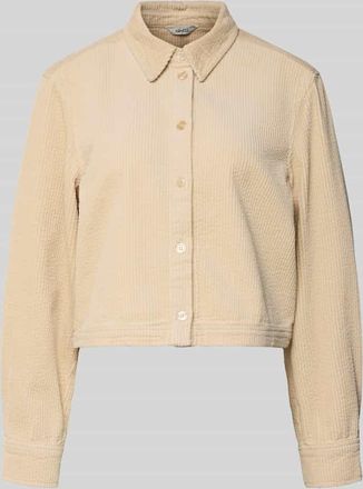 Mbym mbyM Regular Fit Cord-Hemdbluse mit Knopfleiste Modell Azzuri in Beige, Größe XL