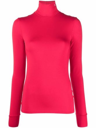 Raf Simons roll-neck jersey top - Red