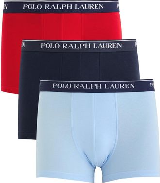Polo Ralph Lauren Logo-jacquard Stretch-cotton Trunks - set of Three - Multicoloured - S