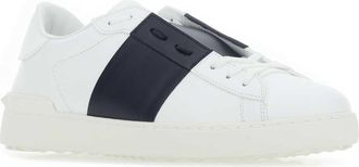 Valentino Garavani Mens Open Sneaker White Calf Leather