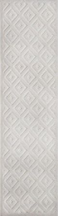 Jonathan Y Designs Portmany Neutral Diamond Trellis Indoor/Outdoor Area Rug in Pearl at Nordstrom, Size 5Ft 0In X 8Ft 0In