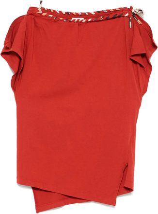 Isabel Marant T-shirt con design a incrocio - Rosso