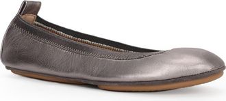 Yosi Samra Samara Foldable Ballet Flat in Pewter at Nordstrom, Size 6