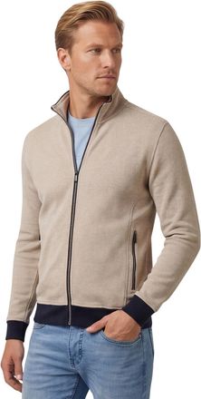 Baileys vest effen beige rits katoen