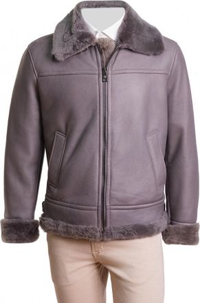 Hettabretz Leather Belted Shearling Overcoat