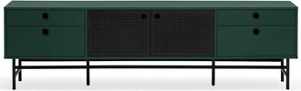 Teulat Design Lowboard Punto Black/Dark Green 180 x 52 cm