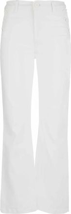 Kut from the Kloth Womens Kelsey High Rise Flare Jeans In Crisp Off-White