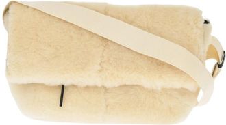 Jil Sander Off White Textured Large Crossbody Bag
