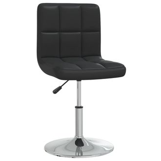 vidaXL Silla De Comedor Cuero Sint&eacute;tico Negra Vidaxl