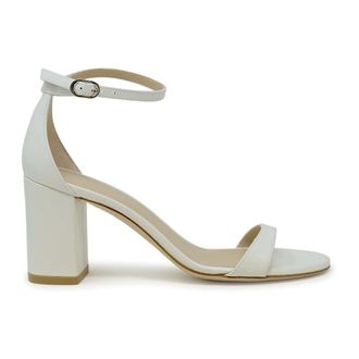 Stuart Weitzman High Heel Sandals, female, White, 5 UK, Nudist Block 75 Sandal