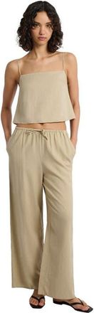 Onia Air Linen Drawstring Pant in Jute at Nordstrom, Size Large 31