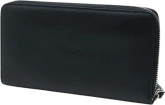 Valentino Pre-owned Long wallet (bi-fold) - Dames - Vintage Clutch - Zwart - ONE Size - Leer - Vintage