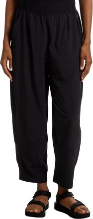 Prana Womens prAna Railay Pants Black High Rise Elastic Waist Straight Leg DDR2604