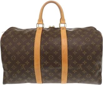 Louis Vuitton Pre-owned Boston Bag - Heren - Vintage Weekendtas - Bruin - ONE Size - Vintage