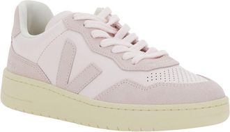 Veja Unisex V90 Pink Sneaker With Logo Leather Trainers