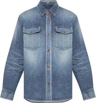 Versace Hombre, Camisas, Azul, Talla: XL