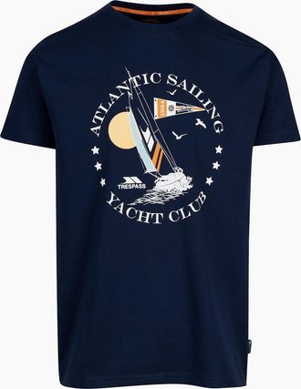 Trespass Mens Trespass Mens Cedarf Printed T-Shirt - Navy - Size: 36