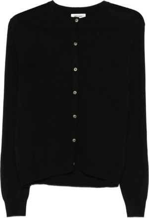 Soft Goat Crew Neck Cardigan - Dames - Cashmere truien - Zwart - L - Kasjmier - Truien & Vesten