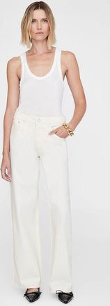 Anine Bing Manon Jean in Ecru at Nordstrom, Size 30