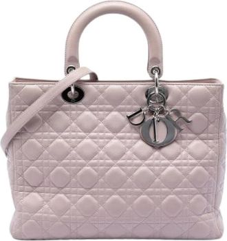 Dior Pre-owned Lady Dior - Dames - Vintage Handtas - Roze - ONE Size - Leer - Vintage