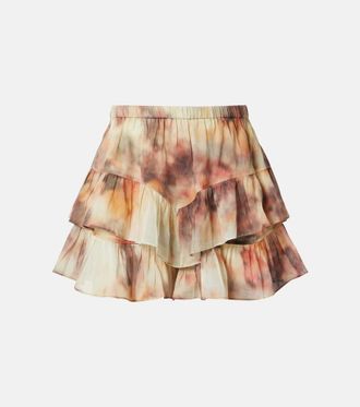 Isabel Marant Jocadia printed ruffled cotton skort