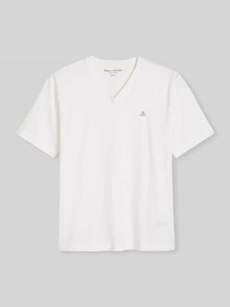 Marc O'Polo Regular Fit T-Shirt aus reiner Baumwolle in Weiss, Gr&ouml;&szlig;e XXL