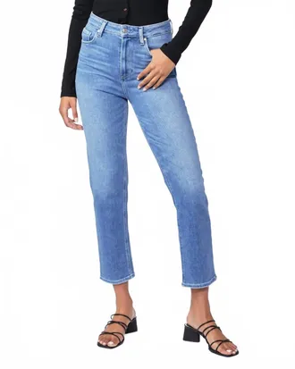 Paige Womens Stella Crop Jeans In Seawater Distressed