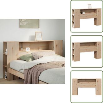 vidaXL Testiera per camera da letto - vidaXL Testiera con Ripiani 140 cm in Legno Massello di Pino - Testiera in pino