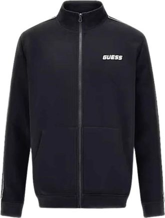 Guess Z2Yq 10Kb 3P2 Full Zip Sweatshirt - Heren - Vesten met rits - Zwart - XL - Katoen - Hoodies & sweatvesten