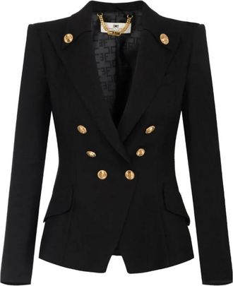 Elisabetta Franchi Mujer, Chaquetas, Negro, Talla: L