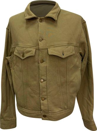 Fear of God Fear of God Trucker Jacket in Olive Cotton