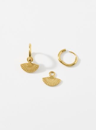 Simons Womens Fan earrings