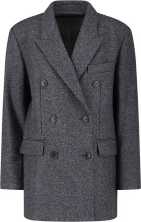 Isabel Marant Double-Breasted Coat - Grey