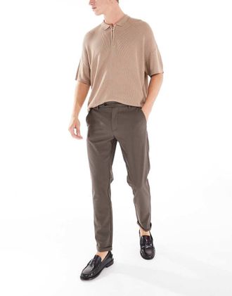 Jack & Jones Pantaloni eleganti marroni-Marrone