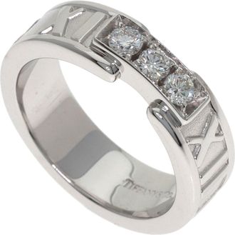Tiffany & Co. Atlas White Gold (18K) Band Ring (Pre-Owned)